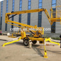 two persons hydraulic towable boom lift electric trailer spider lift for sale